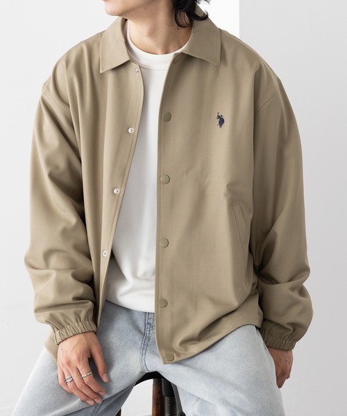 U.S. POLO ASSN.(ユーエスポロアッスン)の「【U.S. POLO ASSN.】Classical PONY クラシカルワンポイントロゴ ポニー刺繍 コーチジャケット COACH JACKET(その他アウター・メンズ・アイボリー/ブラック/カーキ・S/M/L)」の19枚目の写真