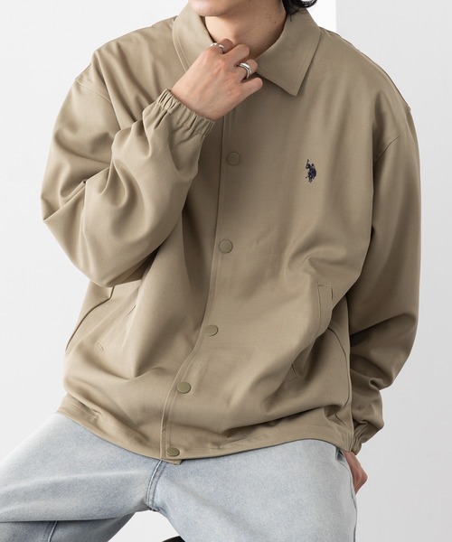 U.S. POLO ASSN.(ユーエスポロアッスン)の「【U.S. POLO ASSN.】Classical PONY クラシカルワンポイントロゴ ポニー刺繍 コーチジャケット COACH JACKET(その他アウター・メンズ・アイボリー/ブラック/カーキ・S/M/L)」の21枚目の写真