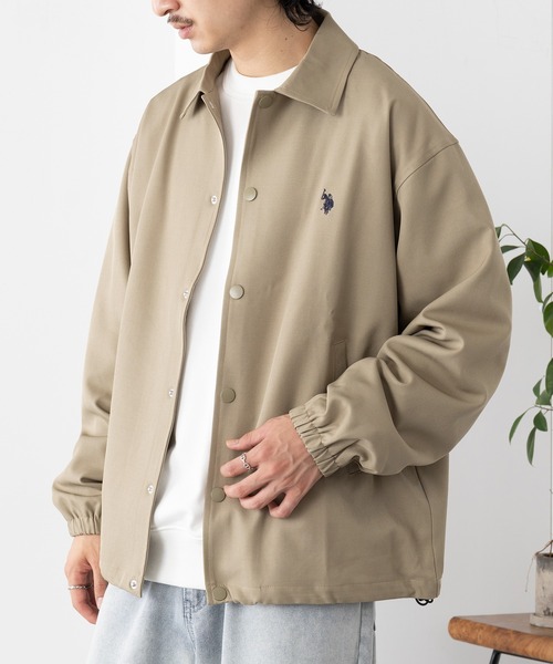 U.S. POLO ASSN.(ユーエスポロアッスン)の「【U.S. POLO ASSN.】Classical PONY クラシカルワンポイントロゴ ポニー刺繍 コーチジャケット COACH JACKET(その他アウター・メンズ・アイボリー/ブラック/カーキ・S/M/L)」の20枚目の写真