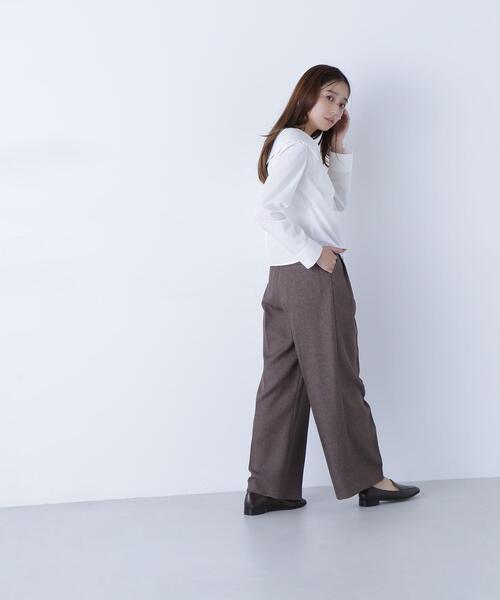NATURAL BEAUTY BASIC(ナチュラルビューティーベーシック)の「◇カシュクールデザインブラウス(シャツ/ブラウス・レディース・ブラック/オフホワイト・MEDIUM/SMALL)」の15枚目の写真