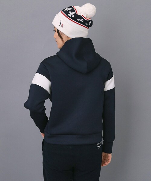 adabat（アダバット）の「【ADABAT NAVY】ブロッキングラインロゴフーディー（パーカー・レディース・グレー/ネイビー・38/40/42）」の15枚目の写真