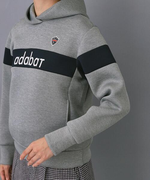 adabat（アダバット）の「【ADABAT NAVY】ブロッキングラインロゴフーディー（パーカー・レディース・グレー/ネイビー・38/40/42）」の22枚目の写真