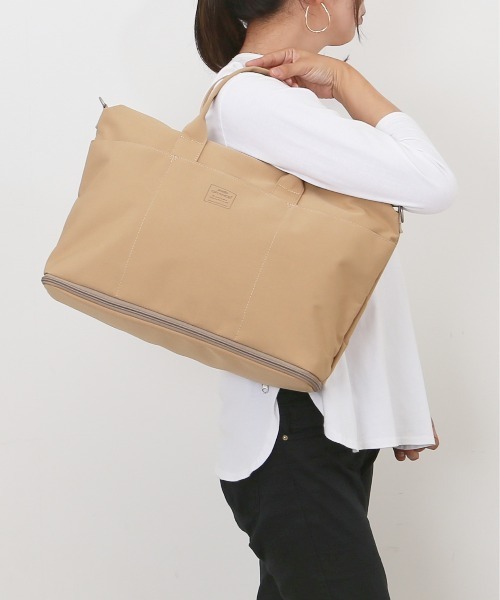 anello GRANDE(アネログランデ)の「anelloGRANDE ふえる 2WAYボストン(ボストンバッグ・レディース・ベージュ/ネイビー/ブルーグレー/ブラック/オリーブ・FREE)」の6枚目の写真