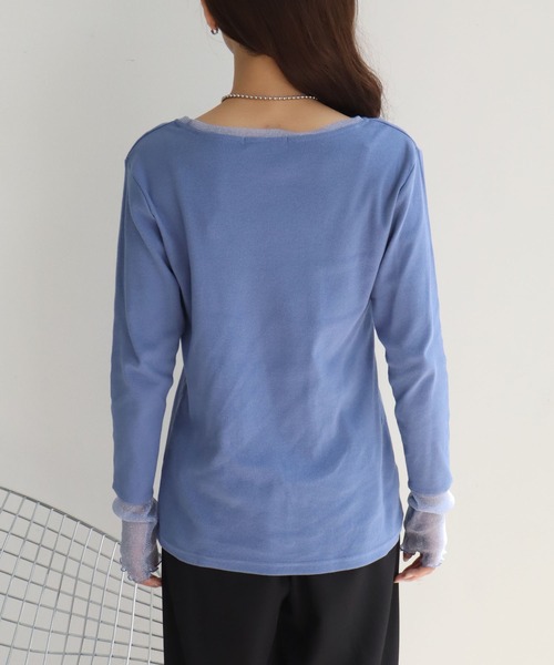 U.S. POLO ASSN.(ユーエスポロアッスン)の「【U.S. POLO ASSN./ユーエスポロアッスン】ロゴ刺繍 ラメシア― ロングスリーブ Tシャツ(Tシャツ/カットソー・レディース・ブルー/ブラウン/チャコールグレー/ホワイト・L/XL/M)」の17枚目の写真