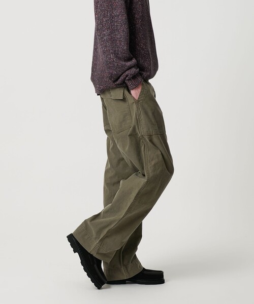 BEAUTY&YOUTH UNITED ARROWS(ビューティーアンドユースユナイテッドアローズ)の「バック サテン ベイカー パンツ NO.9(カーゴパンツ・メンズ・オリーブ/ブラック・XL/S/M/L)」の7枚目の写真