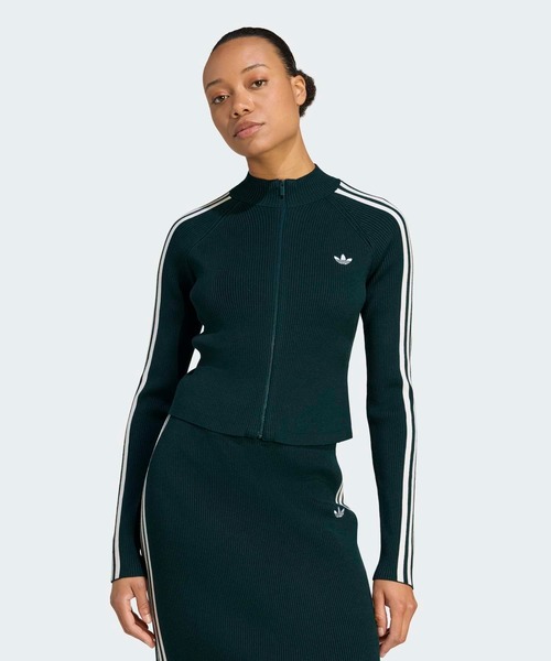 adidas アディカラースリーストライプススリムニットトラックトップ アディダス アディカラー スリーストライプス スリム ニット