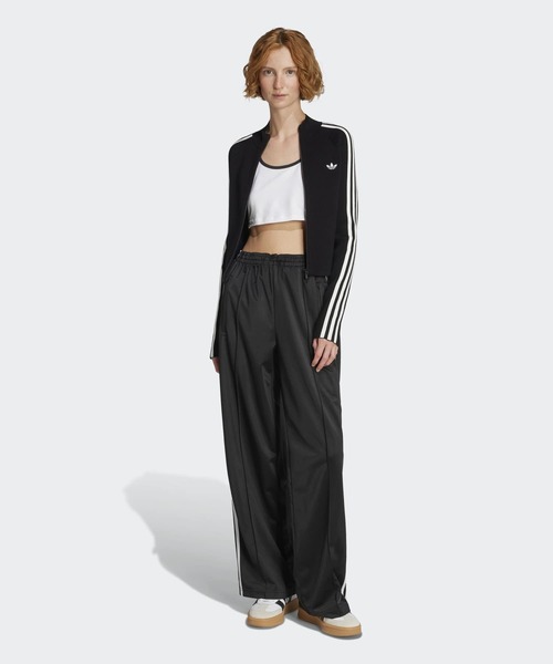 美品✨adidas アディダス オリジナルス ロゴ ストライプ ジャージ アディカラー スリーストライプス スリム ニット トラックトップ
