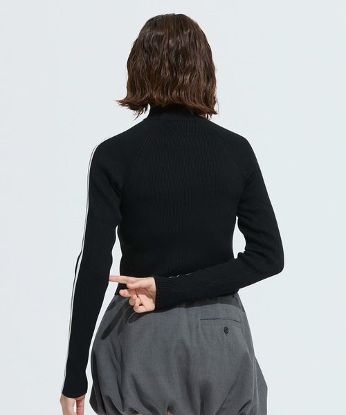 アディカラー スリーストライプス スリム ニット トラックトップ