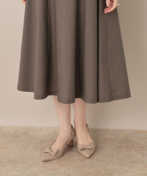 couture brooch(クチュールブローチ)の「【レイヤード風・きれいめ・通勤】ドッキングベアワンピース(ワンピース・レディース・ネイビー系4/ブラウン系5・36/38/40/42)」の13枚目の写真