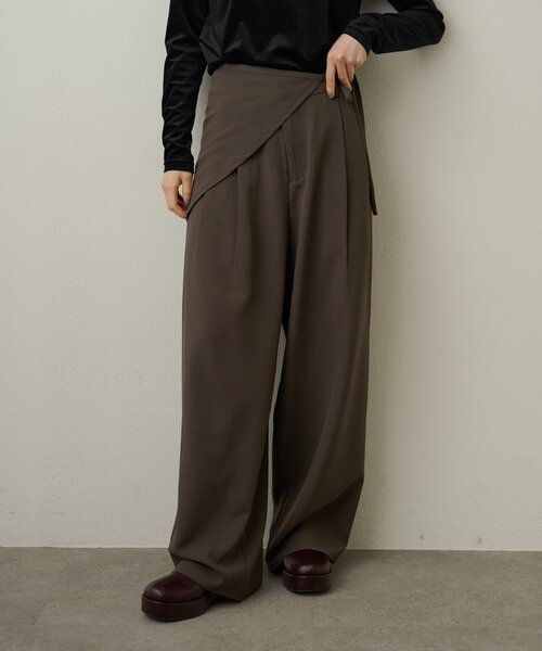 Omekashi（オメカシ）の「パンツスカーフセット（その他パンツ・レディース・ブラウン/ベージュ・38/36）」の2枚目の写真