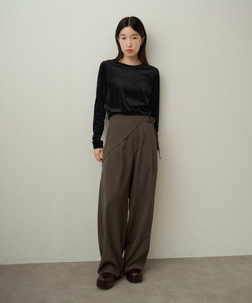 Omekashi（オメカシ）の「パンツスカーフセット（その他パンツ・レディース・ブラウン/ベージュ・38/36）」の6枚目の写真