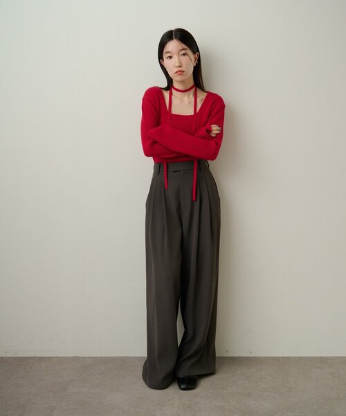 Omekashi（オメカシ）の「パンツスカーフセット（その他パンツ・レディース・ブラウン/ベージュ・38/36）」の9枚目の写真