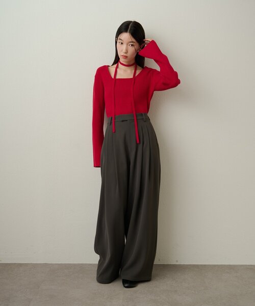 Omekashi（オメカシ）の「パンツスカーフセット（その他パンツ・レディース・ブラウン/ベージュ・38/36）」の10枚目の写真