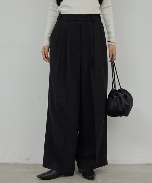 GALLARDAGALANTE（ガリャルダガランテ）の「【SACHIKOコラボ】2タックワイドパンツ（その他パンツ・レディース・ブラウン/グレー/モカ/ブラック・0/1）」の8枚目の写真