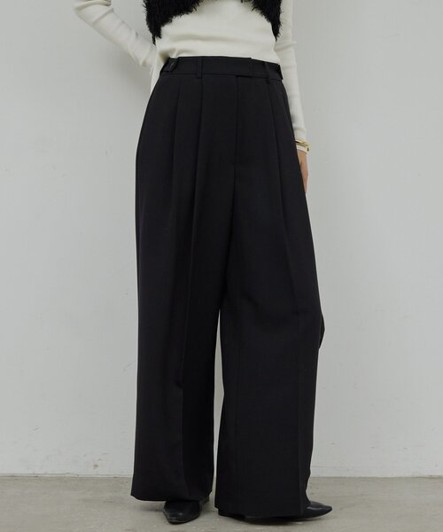 GALLARDAGALANTE（ガリャルダガランテ）の「【SACHIKOコラボ】2タックワイドパンツ（その他パンツ・レディース・ブラウン/グレー/モカ/ブラック・0/1）」の9枚目の写真