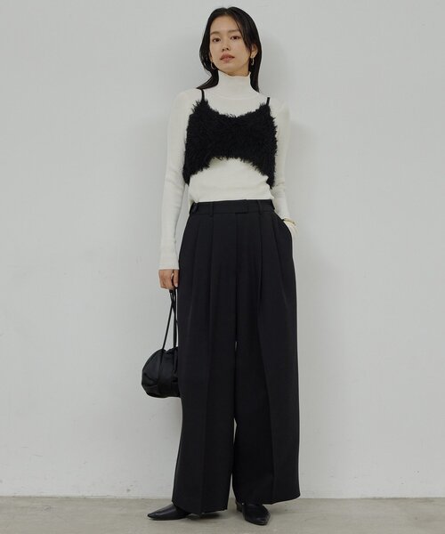 GALLARDAGALANTE（ガリャルダガランテ）の「【SACHIKOコラボ】2タックワイドパンツ（その他パンツ・レディース・ブラウン/グレー/モカ/ブラック・0/1）」の11枚目の写真