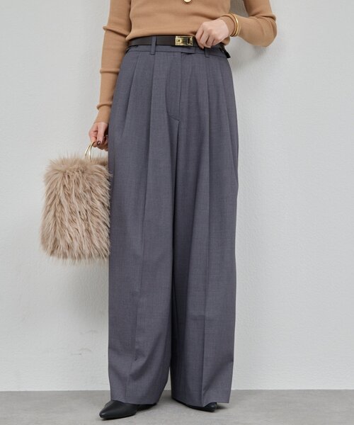 GALLARDAGALANTE（ガリャルダガランテ）の「【SACHIKOコラボ】2タックワイドパンツ（その他パンツ・レディース・ブラウン/グレー/モカ/ブラック・0/1）」の15枚目の写真