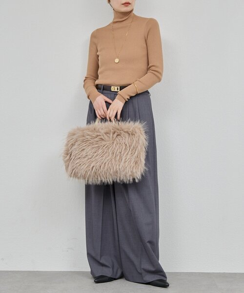 GALLARDAGALANTE（ガリャルダガランテ）の「【SACHIKOコラボ】2タックワイドパンツ（その他パンツ・レディース・ブラウン/グレー/モカ/ブラック・0/1）」の18枚目の写真