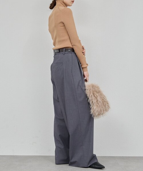 GALLARDAGALANTE（ガリャルダガランテ）の「【SACHIKOコラボ】2タックワイドパンツ（その他パンツ・レディース・ブラウン/グレー/モカ/ブラック・0/1）」の19枚目の写真