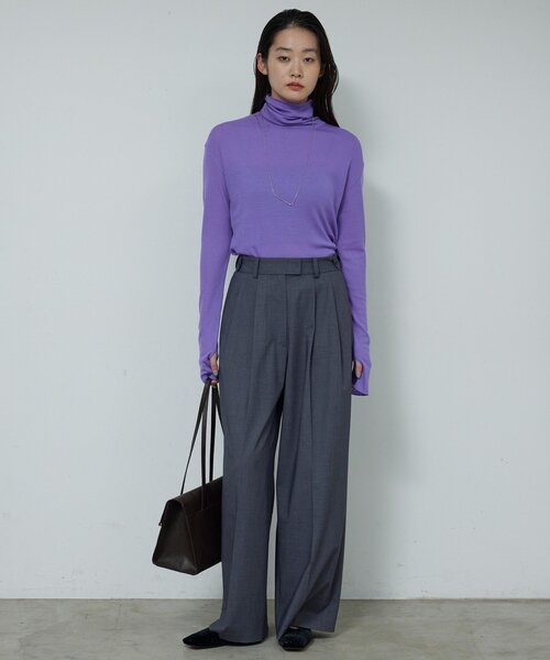 GALLARDAGALANTE（ガリャルダガランテ）の「【SACHIKOコラボ】2タックワイドパンツ（その他パンツ・レディース・ブラウン/グレー/モカ/ブラック・0/1）」の21枚目の写真