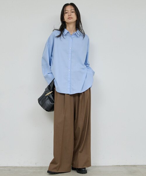 GALLARDAGALANTE（ガリャルダガランテ）の「【SACHIKOコラボ】2タックワイドパンツ（その他パンツ・レディース・ブラウン/グレー/モカ/ブラック・0/1）」の7枚目の写真