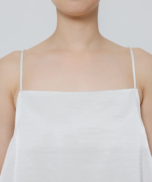 BABYLONE（バビロン）の「ヘムレースキャミソール（キャミソール・レディース・ブラック/オフホワイト・フリー）」の10枚目の写真