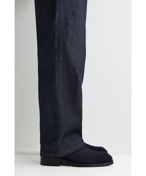 スクエアトゥレザーチェルシーブーツ