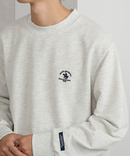 Santa Barbara Polo & Racquet Club(サンタ・バーバラ・ポロ & ラケット・クラブ)の「【SANTA BARBARA】T/C裏毛 ワッペントレーナー(スウェット・メンズ・オートミール/ネイビー/グリーン/チャコールグレー・L/LL/M)」の3枚目の写真
