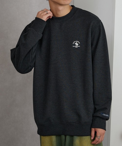 Santa Barbara Polo & Racquet Club(サンタ・バーバラ・ポロ & ラケット・クラブ)の「【SANTA BARBARA】T/C裏毛 ワッペントレーナー(スウェット・メンズ・オートミール/ネイビー/グリーン/チャコールグレー・L/LL/M)」の2枚目の写真