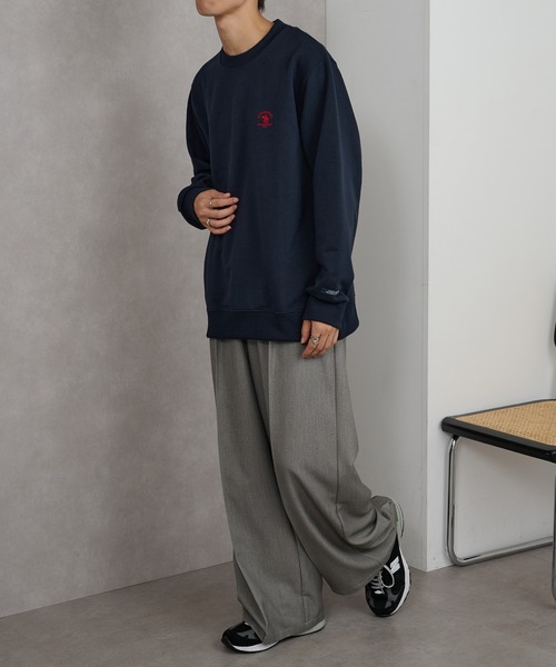 Santa Barbara Polo & Racquet Club(サンタ・バーバラ・ポロ & ラケット・クラブ)の「【SANTA BARBARA】T/C裏毛 ワッペントレーナー(スウェット・メンズ・オートミール/ネイビー/グリーン/チャコールグレー・L/LL/M)」の11枚目の写真
