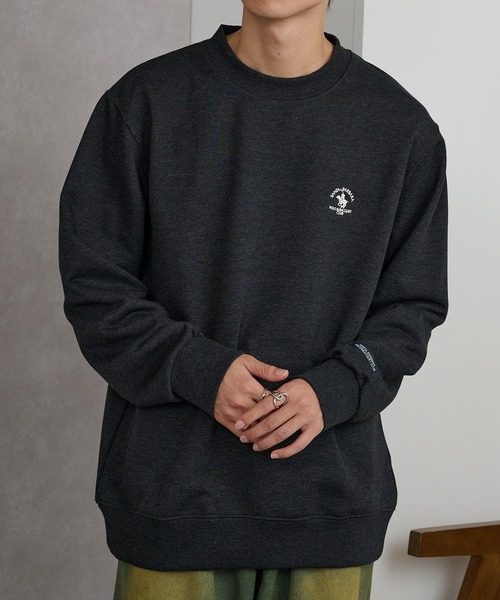 Santa Barbara Polo & Racquet Club(サンタ・バーバラ・ポロ & ラケット・クラブ)の「【SANTA BARBARA】T/C裏毛 ワッペントレーナー(スウェット・メンズ・オートミール/ネイビー/グリーン/チャコールグレー・L/LL/M)」の12枚目の写真