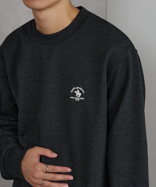Santa Barbara Polo & Racquet Club(サンタ・バーバラ・ポロ & ラケット・クラブ)の「【SANTA BARBARA】T/C裏毛 ワッペントレーナー(スウェット・メンズ・オートミール/ネイビー/グリーン/チャコールグレー・L/LL/M)」の15枚目の写真