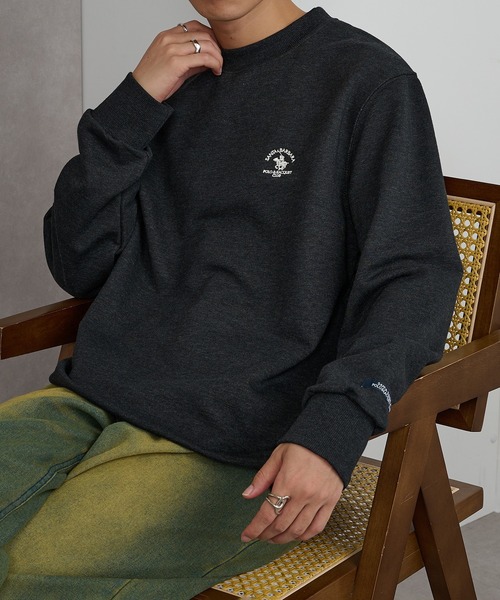Santa Barbara Polo & Racquet Club(サンタ・バーバラ・ポロ & ラケット・クラブ)の「【SANTA BARBARA】T/C裏毛 ワッペントレーナー(スウェット・メンズ・オートミール/ネイビー/グリーン/チャコールグレー・L/LL/M)」の14枚目の写真