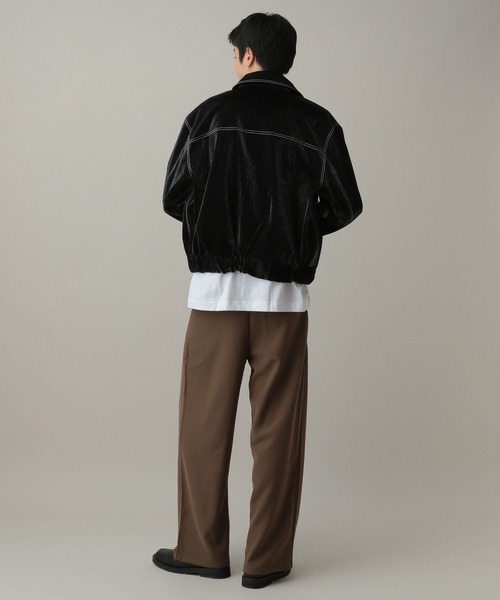 LAND MUSEUM(ランドミュージアム)の「LAND MUSEUM/ステッチレザーブルゾン(ブルゾン・メンズ・ブラック/ブラウン・MEDIUM/LARGE)」の19枚目の写真