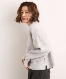 grove | 【洗える】ふんわりウール混ボトルネックニット(ニット/セーター)