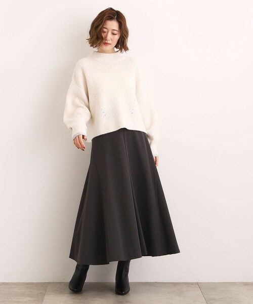 grove（グローブ）の「【洗える】ふんわりウール混ボトルネックニット（ニット/セーター・レディース・ライトグレー/ベージュ/オフホワイト/ピンク/ブルー系その他・02/03/01/04/05）」の13枚目の写真