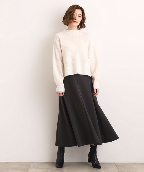 grove（グローブ）の「【洗える】ふんわりウール混ボトルネックニット（ニット/セーター・レディース・ライトグレー/ベージュ/オフホワイト/ピンク/ブルー系その他・02/03/01/04/05）」の14枚目の写真