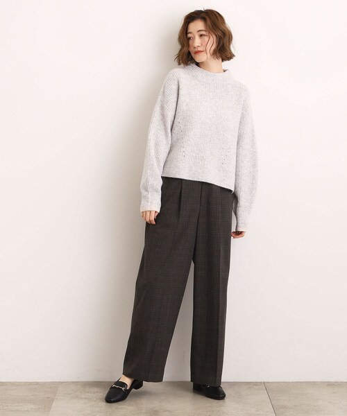 grove（グローブ）の「【洗える】ふんわりウール混ボトルネックニット（ニット/セーター・レディース・ライトグレー/ベージュ/オフホワイト/ピンク/ブルー系その他・02/03/01/04/05）」の18枚目の写真