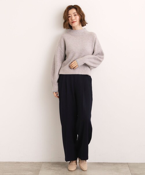 grove（グローブ）の「【洗える】ふんわりウール混ボトルネックニット（ニット/セーター・レディース・ライトグレー/ベージュ/オフホワイト/ピンク/ブルー系その他・02/03/01/04/05）」の21枚目の写真