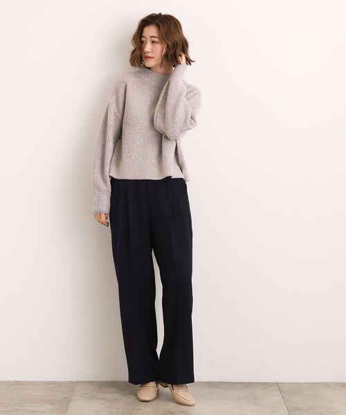 grove（グローブ）の「【洗える】ふんわりウール混ボトルネックニット（ニット/セーター・レディース・ライトグレー/ベージュ/オフホワイト/ピンク/ブルー系その他・02/03/01/04/05）」の22枚目の写真