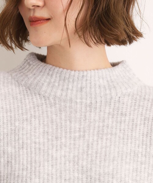 grove（グローブ）の「【洗える】ふんわりウール混ボトルネックニット（ニット/セーター・レディース・ライトグレー/ベージュ/オフホワイト/ピンク/ブルー系その他・02/03/01/04/05）」の8枚目の写真