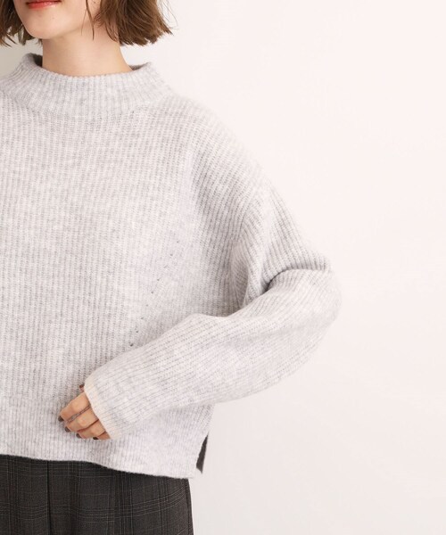 grove（グローブ）の「【洗える】ふんわりウール混ボトルネックニット（ニット/セーター・レディース・ライトグレー/ベージュ/オフホワイト/ピンク/ブルー系その他・02/03/01/04/05）」の9枚目の写真