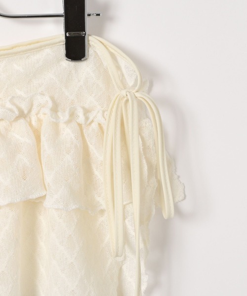 3.3 Field Trip (3.3フィールドトリップ)の「3.3 Field Trip/フルリレースラップスカート(ベルト・レディース・アイボリー/ブラック・FREE)」の3枚目の写真