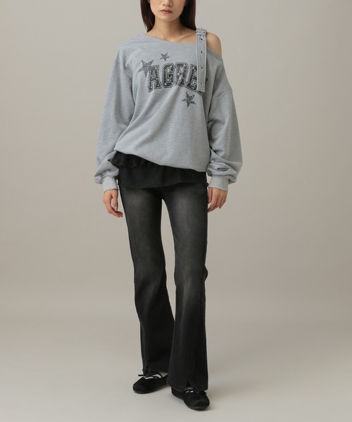 3.3 Field Trip (3.3フィールドトリップ)の「3.3 Field Trip/フルリレースラップスカート(ベルト・レディース・アイボリー/ブラック・FREE)」の16枚目の写真