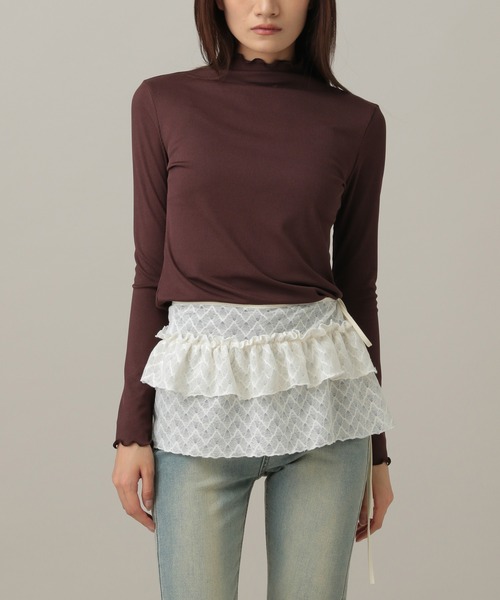 3.3 Field Trip (3.3フィールドトリップ)の「3.3 Field Trip/フルリレースラップスカート(ベルト・レディース・アイボリー/ブラック・FREE)」の15枚目の写真