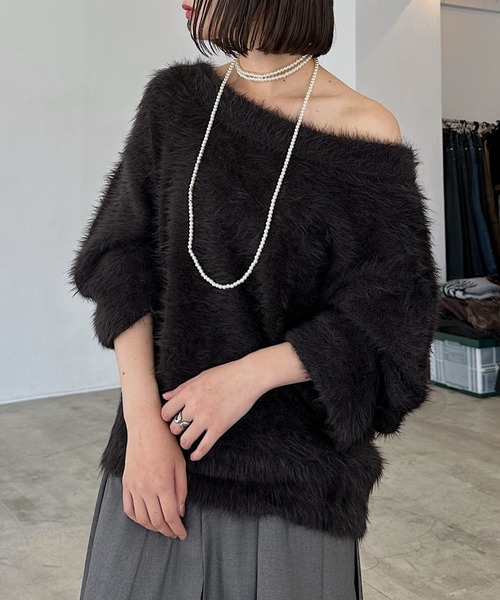 マルチWAYで使える】スリーピーシャギープルオーバー/ニット（ニット