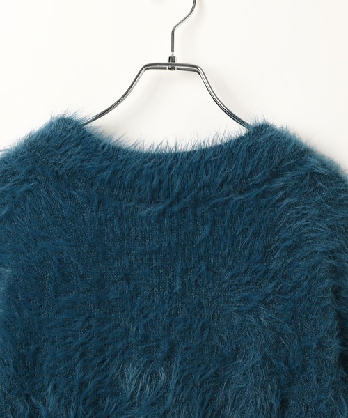 PAGEBOY（ページボーイ）の「【マルチWAYで使える】スリーピーシャギープルオーバー/ニット（ニット/セーター・レディース・グレー/オフホワイト/ブラック/ターコイズブルー/グレー系その他/ブラウン・FREE）」の12枚目の写真