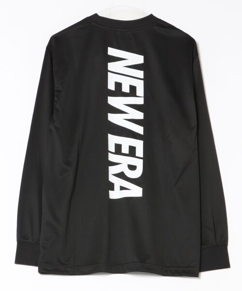 NEW ERA(ニューエラ)の「NEW ERA/ニューエラ バスケットボール 長袖 テック Tシャツ バーチカルロゴ パフォーマンスアパレル ロンT 14674773/14674774/14674775(Tシャツ/カットソー・メンズ・ブラック/ホワイト/ネイビー・L/2XL/XL/M)」の4枚目の写真