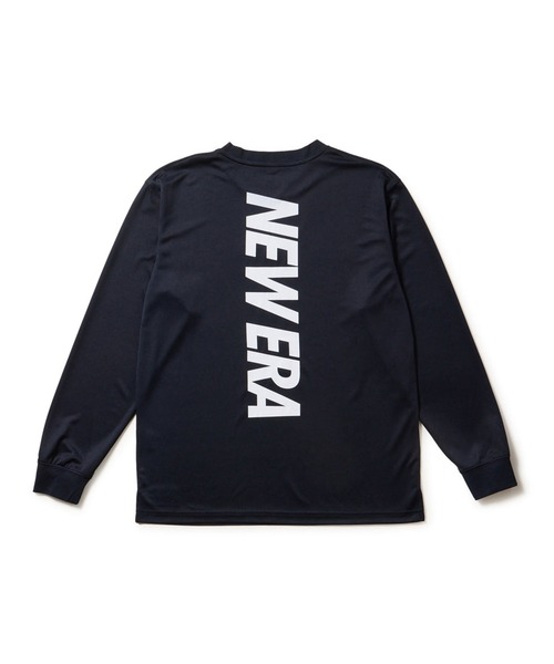 NEW ERA(ニューエラ)の「NEW ERA/ニューエラ バスケットボール 長袖 テック Tシャツ バーチカルロゴ パフォーマンスアパレル ロンT 14674773/14674774/14674775(Tシャツ/カットソー・メンズ・ブラック/ホワイト/ネイビー・L/2XL/XL/M)」の3枚目の写真