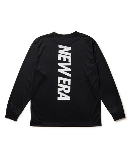 NEW ERA(ニューエラ)の「NEW ERA/ニューエラ バスケットボール 長袖 テック Tシャツ バーチカルロゴ パフォーマンスアパレル ロンT 14674773/14674774/14674775(Tシャツ/カットソー・メンズ・ブラック/ホワイト/ネイビー・L/2XL/XL/M)」の16枚目の写真
